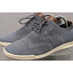 Izod Men Casual Lace Up Oxfords Breeze Knitted Fabric Memory Foam GRAY 8